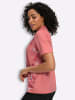 Sieh an! Poloshirt in flamingo-pink-bedruckt