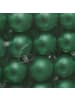 relaxdays 100 x Weihnachtskugeln Set in Dunkelgrün