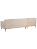 Beliani Ecksofa SIMOS in Beige/Braun - (W) 264 x (H) 80 x (L) 82 cm