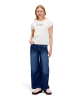 CARTOON Baumwollshirt mit Ärmelaufschlag in Patch Cream/Cream
