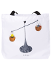 Mr. & Mrs. Panda Tote Bag Sternzeichen Waage ohne Spruch in Weiß