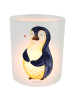 Mr. & Mrs. Panda Windlicht Pinguin Diät ohne Spruch in Transparent