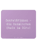 Mr. & Mrs. Panda Mousepad Spruch Sekretärin Chefin mit Spruch in Lavendeltraum