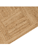 Beliani Geflochtener Teppich ESENTEPE in Beige - (W) 300 x (L) 400 cm