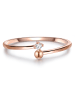 Glanzstücke München Ring aus Sterling Silber mit Topas in roségold