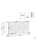 Beliani Sideboard BONDI in Braun - (W) 153 x (H) 81 x (L) 40 cm
