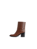 Burberry Braun Leder Knöchel Stiefel