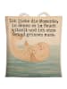 Mr. & Mrs. Panda Tote Bag Robbe Liegen Design mit Spruch in Weiß