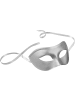 tectake Elegante Halbmaske in Einheitsgröße, silber