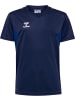 Hummel Kinder Sportshirt "Hmlauthentic Pl Jersey S/S Kids" in Blau