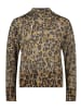Betty Barclay Feinstrickpullover mit Lurexfaden in Taupe/Yellow