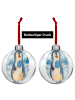 Mr. & Mrs. Panda Plastik-Weihnachtskugel Pinguin Lolli Design oh... in Weiß
