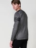 KOROSHI Langarm-T-Shirt in grau