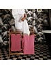 Lumaland Wäschekorb Bambus 73x64x33cm rosa 2 Wäschesäcke Rosa