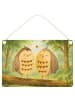 Mr. & Mrs. Panda Wandbild Holz Eulen Liebe Design ohne Spruch in Weiß