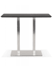 KADIMA DESIGN Hochtisch MAMBO BAR Schwarz Holz Metall | Modern Elegant in Schwarz