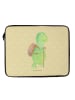 Mr. & Mrs. Panda Laptop Case Schildkröte Wanderer ohne Spruch in Gelb Pastell