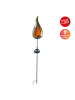 näve LED Solarleuchte "FLAMME" in bronze - (L)12.7 cm x (B)6.5 cm x (H)84 cm