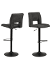 ebuy24 Barhocker Syra Dunkelgrau 2er Set