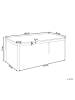 Beliani Esszimmertisch FONDIS in Braun - (W) 80 x (H) 77 x (L) 180 cm
