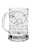 Mr. & Mrs. Panda Humpen Einhorn Nacht mit Spruch in Transparent