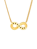 Elli Halskette 925 Sterling Silber Infinity in Gold