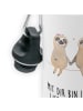 Mr. & Mrs. Panda Kindertrinkflasche Faultier Pärchen mit Spruch in Weiß