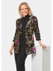 GOLDNER Ausbrennerjacke mit floralem Muster in schwarz / gold / gemustert
