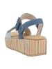 remonte Plateau Sandaletten in Blau