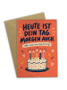 Mr. & Mrs. Panda Grußkarte Kuchen modern Design mit Spruch in Weiß