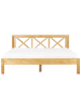 Beliani Doppelbett TANNAY in Braun - (W) 189 x (H) 90 x (L) 208 cm
