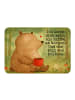 Mr. & Mrs. Panda Magnet Bär Morgenkaffee Design mit Spruch in Weiß
