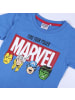 Marvel 2tlg. Outfit T-Shirt & Shorts Marvel Avengers in Blau-Grau