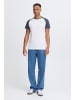 !SOLID Rundhalsshirt SDBastian 21102934ME Kurzarmshirt im Baseball-Look in Blau