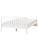 Beliani Doppelbett OLENDON in Weiß - (W) 150 x (H) 82 x (L) 206 cm