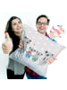 Mr. & Mrs. Panda Kissen Koala Familie zwei ohne Spruch in Grau Pastell