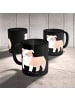 Mr. & Mrs. Panda Kaffeetasse Englische Bulldogge Freunde mit Spruch in Schwarz