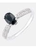 Diamant L'éternel Ring aus 375 Weißgold mit 1.24 Karat Diamant mit Saphir