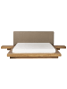 Beliani Wasserbett ZEN in Braun/Beige - (W) 308 x (H) 86 x (L) 229 cm