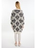 Usha Damen Cardigan in Creme Mehrfarbig