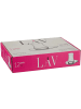 COFI 1453 LAV Eva 12-teiliges Teegläser-Set mit Untertellern - 170 ml in Transparent