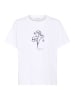 PART TWO T-shirt NahidPW Lockere Passform in White Navy Flower Print