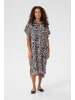 CULTURE Kleid CUelina Oversize fit in Black/White Animal Print