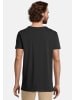 Salzhaut Rundhals T-Shirt für Herren in schwarz