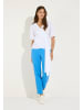 More & More feminine Kurzarmbluse mit Wickel-Design in white