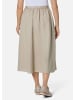GOLDNER Kurzgröße:  Zauberhafter Rock in Leinenoptik in helltaupe