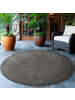 Melius Vivere Outdoor Teppich GIZA Schwarz Rund