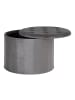 House Nordic Pouf TURUP Dunkelgrau Samt mit Stauraum