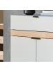 Inn.Furn Garderoben-Set 3-teilig grau, Evoke Eiche 140 x 194 cm, Flurmöbel mit Soft-Close