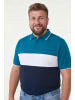 Men Plus Poloshirt in rauchblau